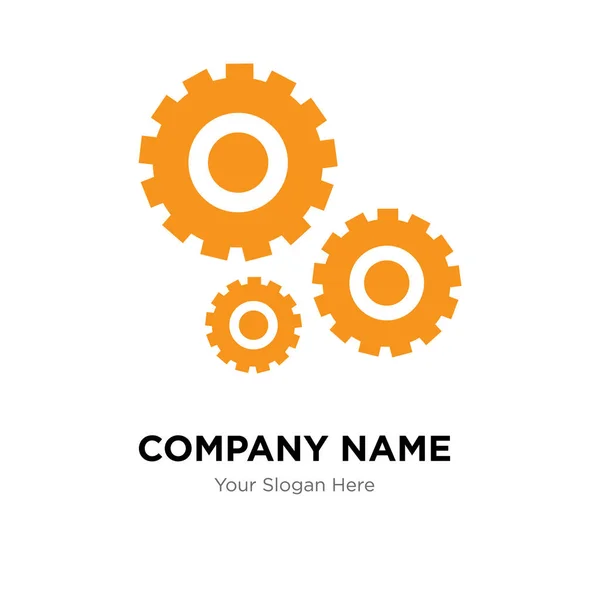 Settings company logo design template — Stock Vector