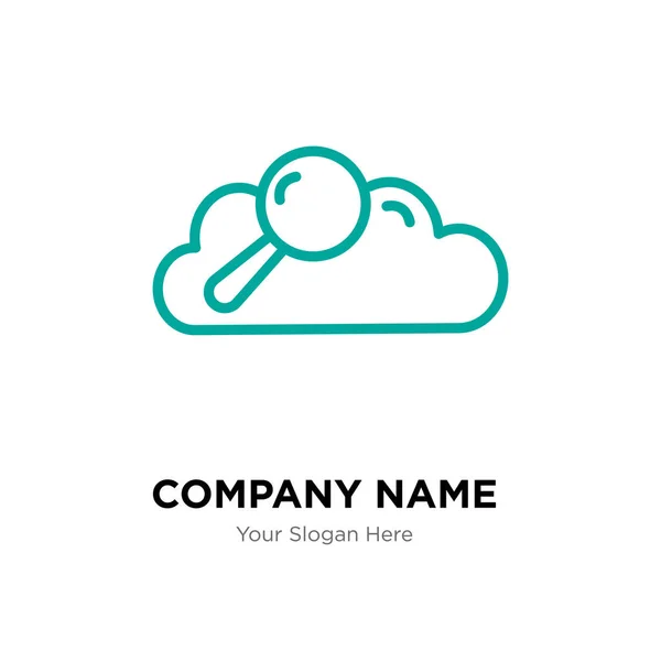 Sök data företagsmall logo design — Stock vektor