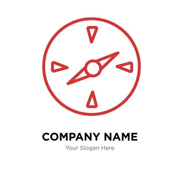 Compass company logo design template — Stock Vector