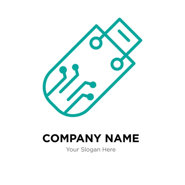 Pendrive företagsmall logo design — Stock vektor