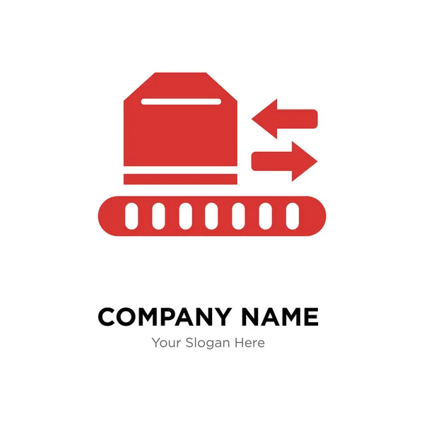 物流パッケージ会社ロゴのデザイン テンプレート — ストックベクタ