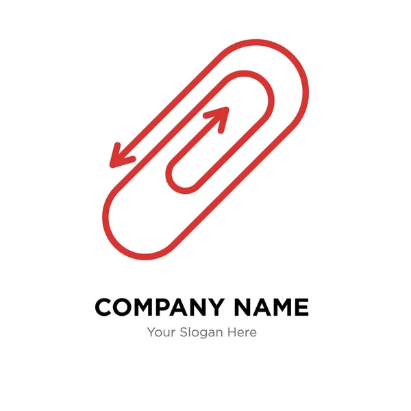 クリップの会社ロゴのデザイン テンプレート — ストックベクタ
