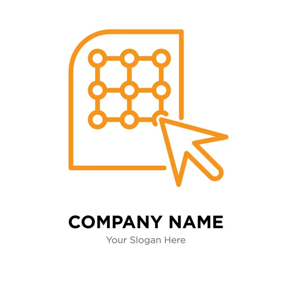 Klik op bedrijf logo ontwerpsjabloon — Stockvector