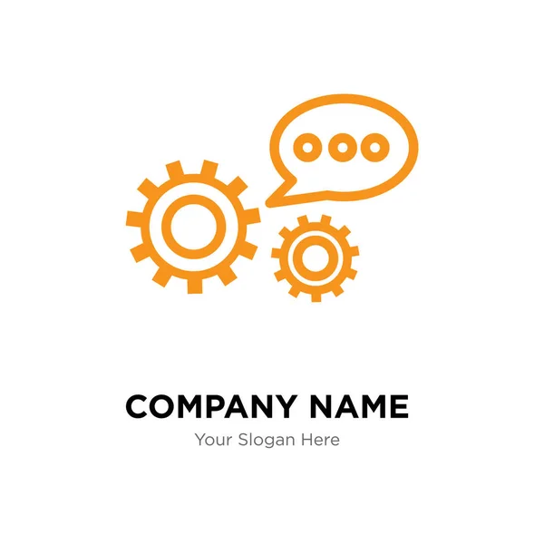 3d data analytics company logo design template — Stock Vector