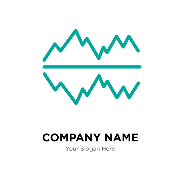Ρυθμίσεις κειμένου φούσκα πρότυπο σχεδίασης λογότυπο εταιρείας — Διανυσματικό Αρχείο