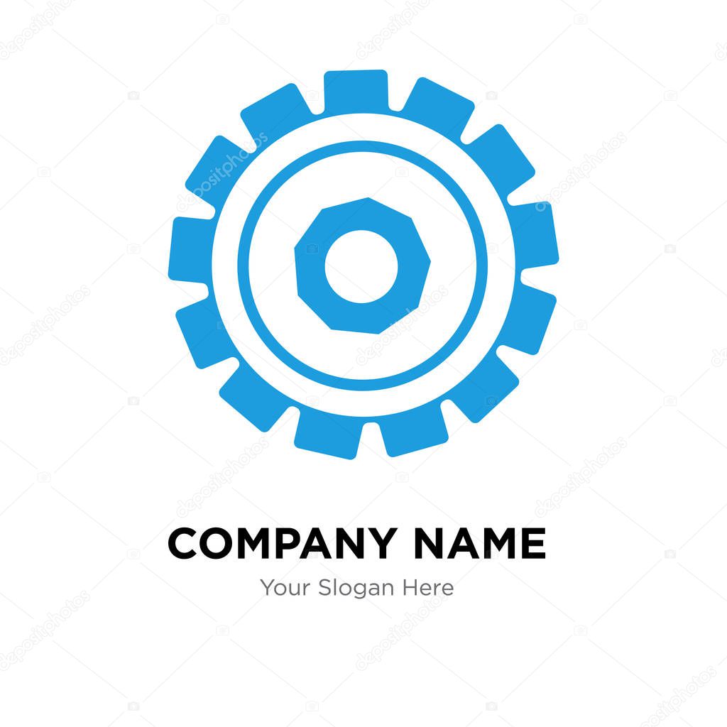 Setting company logo design template, Business corporate vector icon
