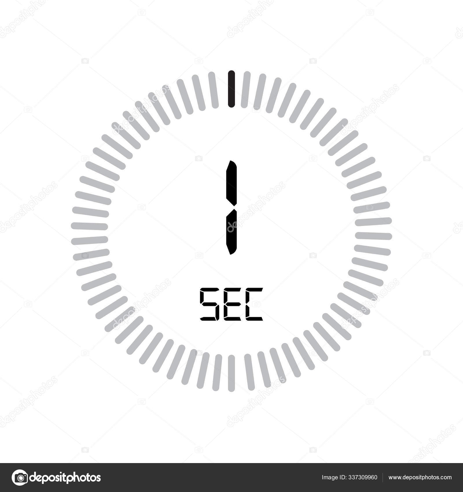 30秒图标数字计时器简单的矢量图解图库矢量图©ProVectorStock 337309960