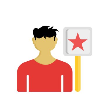 Web ve mobil uygulama tasarımınız için beyaz arkaplanda izole edilmiş simge vektörünü destekle