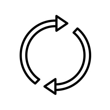 Circular Arrow icon vector isolated on white background, Circula