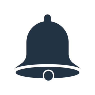 Bell icon vector isolated on white background, Bell sign