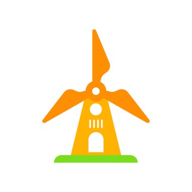 Windmill icon vector isolated on white background for your web and mobile app design
