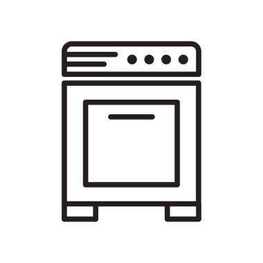 Beyaz arka plan üzerinde izole soba simgesi