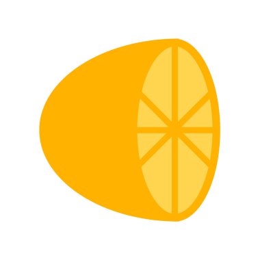 Web ve mobil uygulama tasarımınız için beyaz arkaplanda izole edilmiş turuncu simge vektörü