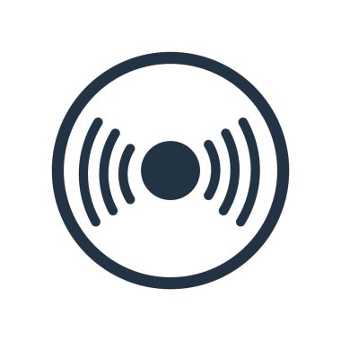 Record icon vector isolated on white background, Record sign