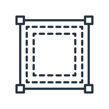 Beyaz arka plan üzerinde Select işareti izole simge vektör