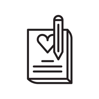 Beyaz arka plan üzerinde izole sözleşme simgesi