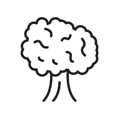 Tree icon vector isolated on white background, Tree sign