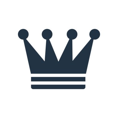 Crown icon vector isolated on white background, Crown sign