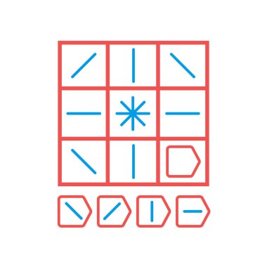 Choose correct answer. IQ test. Logical task, educational game for students. development of logic, iq. Task game exam what comes next, Vector illustration