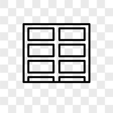 Saydam arka plan üzerinde başparmak izole küçük vektör simgesi