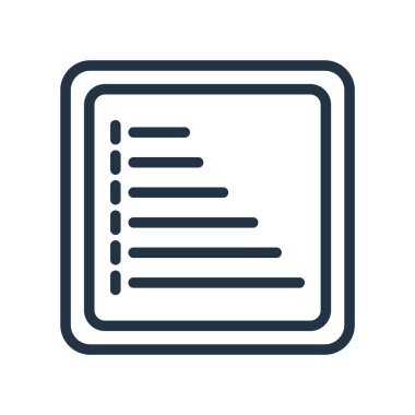 Beyaz arka plan üzerinde liste işareti izole liste simge vektör