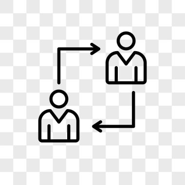 Şeffaf arkaplanda kişisel vektör simgesini değiştir