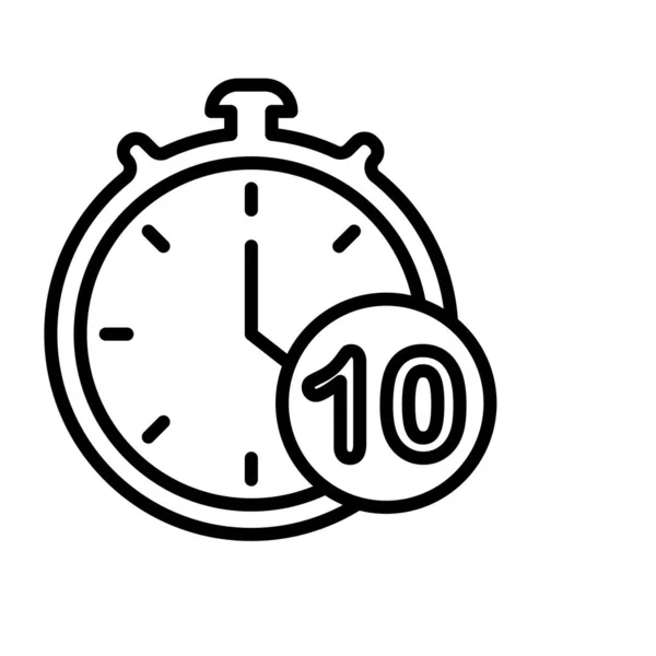 Vektor ikony časovače izolovaný na bílém pozadí, značka časovač — Stockový vektor