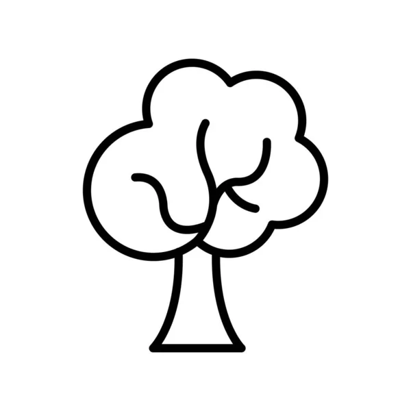 Strom ikona Vektor izolovaných na bílém pozadí, strom znamení, linie — Stockový vektor