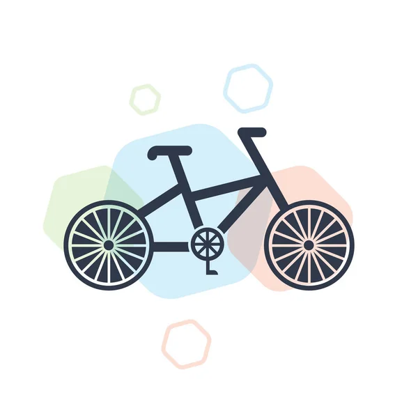 Bicycle Icon Vector Isolated White Background Your Web Mobile App — Stock Vector