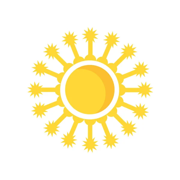 Sun Icon Vector Isolated White Background Your Web Mobile App — ストックベクタ