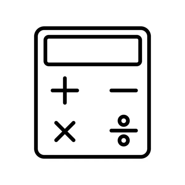 Rechner-Symbol Vektorzeichen und Symbol isoliert auf weißem Backgro — Stockvektor
