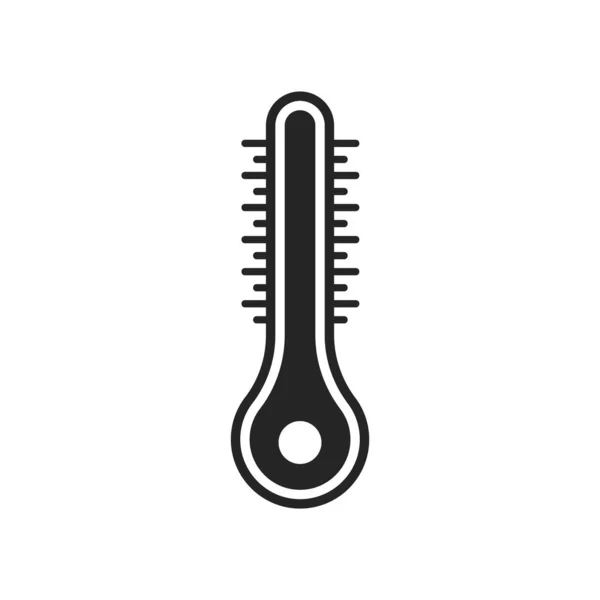 Thermometer Icon Vector Isolated White Background Your Web Mobile App — Stok Vektör