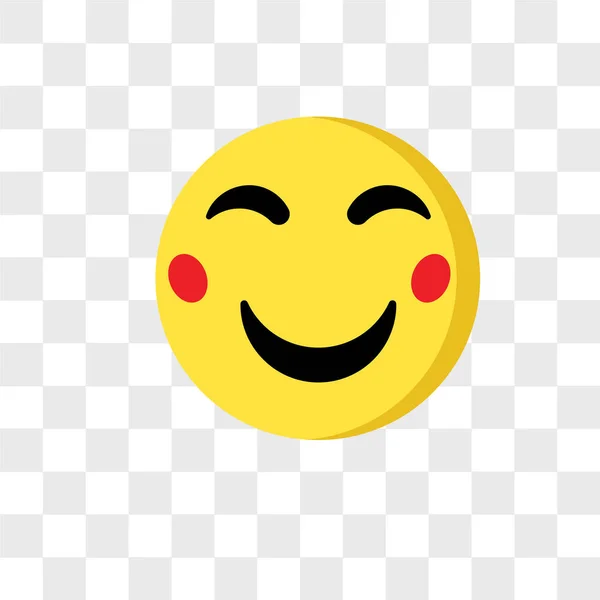 Boldog vector icon elszigetelt átlátszó háttér, boldog logó — Stock Vector