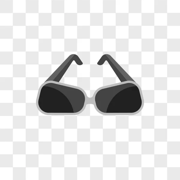 Icône vectorielle lunettes de soleil isolée sur fond transparent, Sungl — Image vectorielle