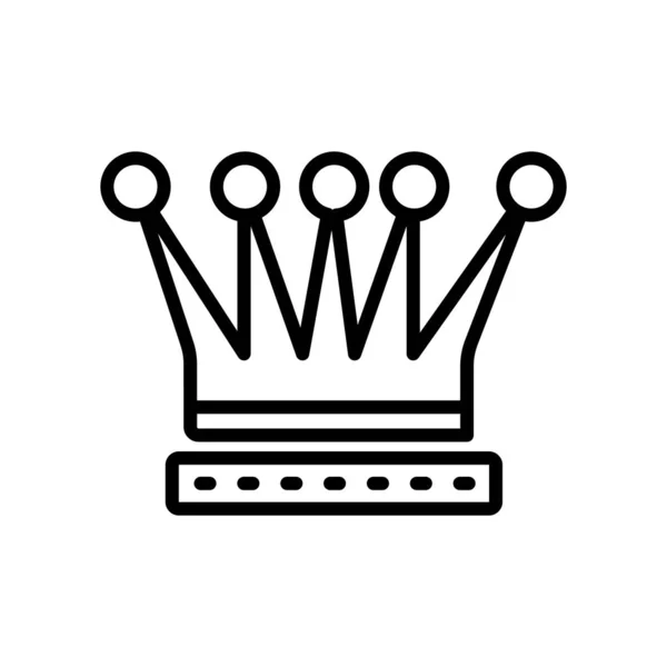 Crown Icon Vector Isolated White Background Your Web Mobile App — Stock vektor