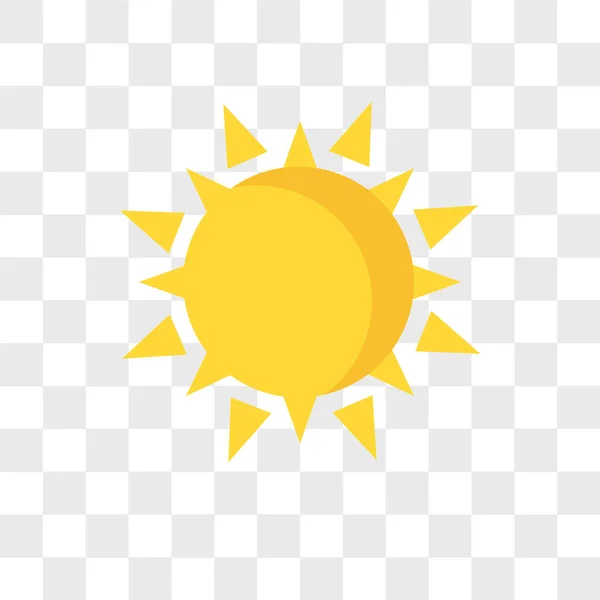 Векторна іконка сонця ізольована на прозорому фоні, логотип сонця — стоковий вектор