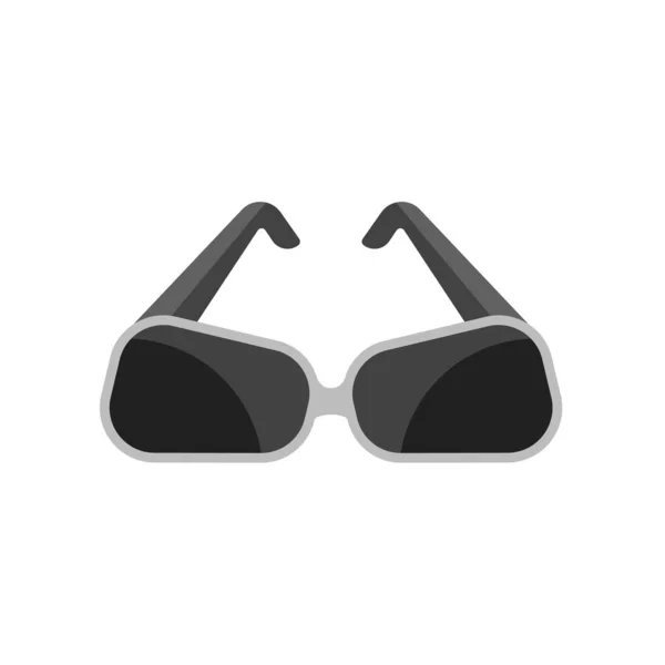 Gafas de sol icono signo vectorial y símbolo aislado en blanco backgro — Archivo Imágenes Vectoriales