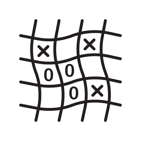 Tic Tac Toe Icon Vector Isolated White Background Your Web — Stock Vector