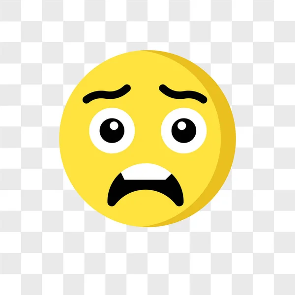 Icona vettoriale emoji sorpresa isolata su sfondo trasparente , — Vettoriale Stock