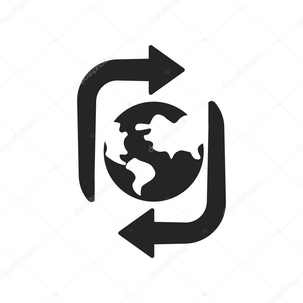 Sustainable icon vector isolated on white background for your web and mobile app design, Sustainable logo concept