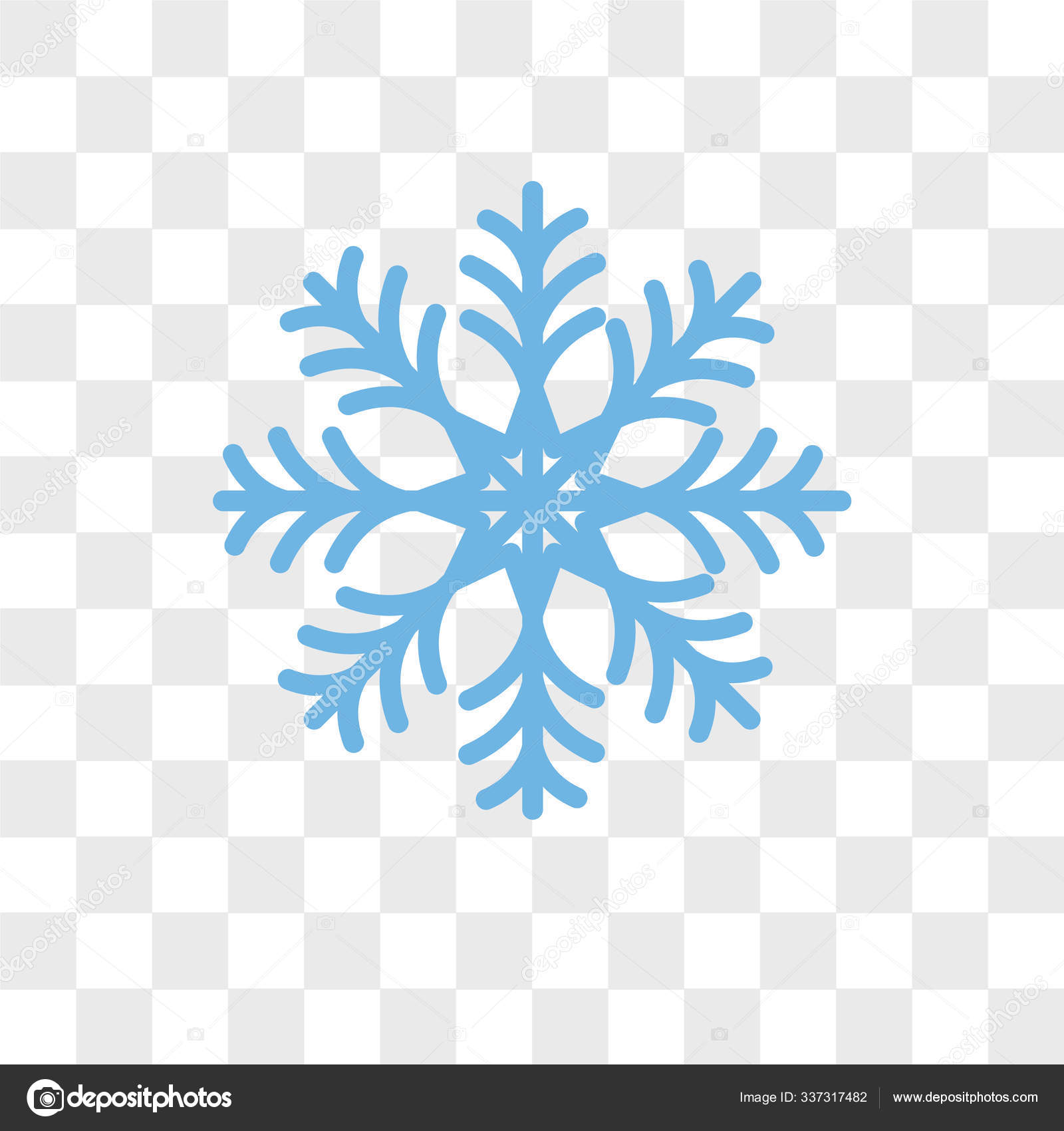 スノーフレーク ベクトルのアイコンが透明な背景、Snowfl の分離 ストックベクター ©ProVectorStock 337317482, image size:1600x1700