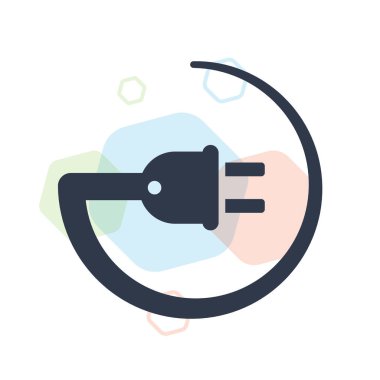 Ekolojik enerji kaynağı simgesi vektörü web ve mobil uygulama tasarımınız için beyaz arkaplanda izole edildi