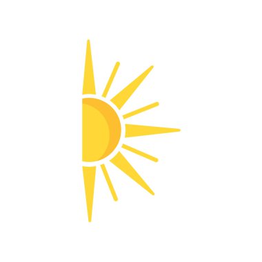 sun icon vector isolated on white background for your web and mobile app design