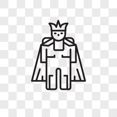 Saydam arka plan üzerinde Prens lo izole Prens vektör simgesi