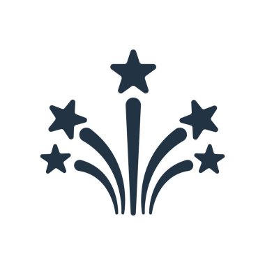 Konfeti simge vektör beyaz zemin üzerine konfeti izole işareti