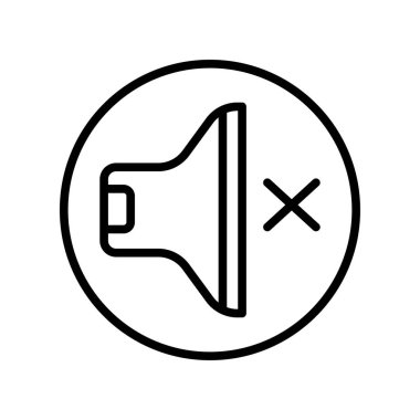 Web ve mobil uygulama tasarımınız için beyaz arkaplanda izole edilmiş ses simgesi vektörü