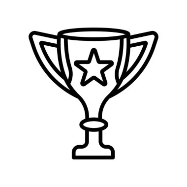 Trophy icon vector isolated on white background for your web and mobile app design