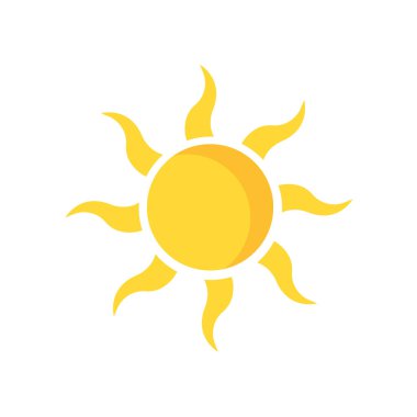 sun icon vector isolated on white background for your web and mobile app design
