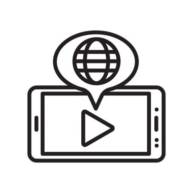 Web ve mobil uygulama tasarımınız için beyaz arkaplanda izole edilmiş ikon vektörü