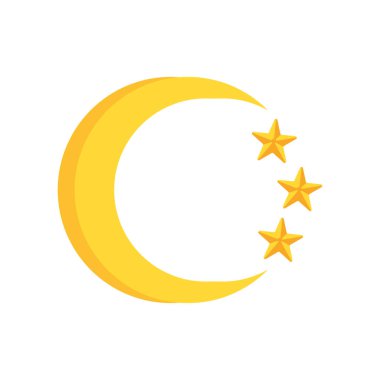 Moon icon vector isolated on white background for your web and mobile app design